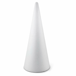 Netuno 2 Stück Styropor-Kegel Schaumkegel Polystyrol-Kegel 28cm weiß für DIY Handwerk Modellierung Kunstprojekte 28 cm - 2 Stück Angebot bei HelloDeals