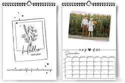 Fotokalender 2025 zum selber gestalten I Schwarz Weiß I Bastelkalender DIN A4 I DIY Kalender I Hochwertiger Wand-Kreativ-Kalender 2025 zum Selbstgestalten I Foto Bilder einkleben 2025 Schwarz Weiß Angebot bei HelloDeals
