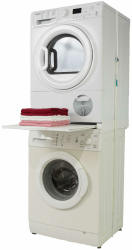 Roller Stacking Kit Verbindungsrahmen mit Ablage für Waschmaschine Trockner 60x60 cm Weiß Angebot bei HelloDeals