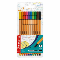 STABILO Fineliner point 88-10er Pack - Standardfarben 10 Standardfarben Angebot bei HelloDeals