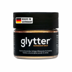 Glytter Glitzerpulver für Getränke (Gold) - essbarer Glitzer für Drinks & Flüssigkeiten, z.B. für Likör, Sekt, Cocktails - trinkbares & geschmacksneutrales Glitzerpuder, Staub Angebot bei HelloDeals