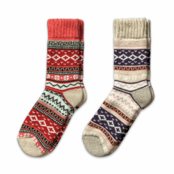 NORDIC Socks 2 Paar Merino Wollsocken für Männer & Frauen, Wintersocken, Warme socken, Weich und Bequem 39-42 Ida Angebot bei HelloDeals