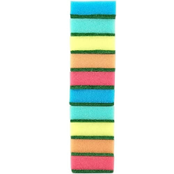 IDEA HOME 10er Set Küchenschwamm, Topfschwamm, Zweiseitig Reinigungsschwamm, 75 x 50 x 28 mm, Mehrzweck Putzschwamm, MIDI, Mehrfarbig MIDI 10 Angebot bei HelloDeals