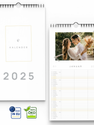 Bastelkalender 2025 [Langes Format mit 3 Spalten] Fotokalender 2025 Zum Selbstgestalten - Foto Kalender 2025 Selbst Gestalten, Kalender Zum Selbstgestalten, DIY Kalender tolle Weihnachtsgeschenk Idee LANG & ELEGANT 2025 Angebot bei HelloDeals
