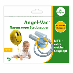 Angel-Vac® Nasensauger Baby [für Standard-Staubsauger] - Baby Nasenreiniger mit weichem Saugkopf für Kinder ab 0 Jahre - [klinisch getestet] - der Original Nasensauger für Staubsauger seit 30 Jahren Für Standard Staubsauger Angebot bei HelloDeals