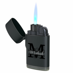 Feuerzeug personalisiert mit Initialen - Hochwertiger UV Druck Sturmfeuerzeug – langlebig und windfest - Personalisierte Geschenke - nachfüllbar - Geschenke für Männer Weihnachten - Geschenk Mann Angebot bei HelloDeals