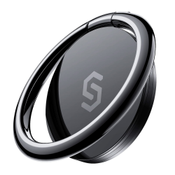 Syncwire Handy Ring Smartphone Fingerhalterung - 360 Grad Drehung Universal Ring Halterung Halter Ringhalter Handyhalterung für iPhone iPad Samsung Huawei und mehr - Schwarz Angebot bei HelloDeals