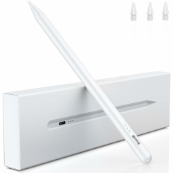 Stift für iPad, (2018-2024) Pencil 2nd Generation für Apple mit Schnellladeleistung Palm Rejection und Neigungssensitivität Stylus für iPad 6-10, für iPad Pro 13''/12,9''/11'', Mini 6/5, Air 5/4/3 weiß Angebot bei HelloDeals