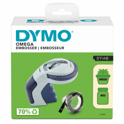 DYMO Omega Prägegerät | kleines Beschriftungsgerät mit Dreh-klick-System und ergonomischem Design | für zu Hause und für Bastel- und Hobbyprojekte (£/€, Ä, Ö und Ü) Single Angebot bei HelloDeals