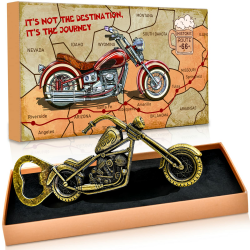 Weihnachtsgeschenke für Männer Papa Opa Bruder - Bier Flaschenöffner Motorrad Ausgefallene Witzige Geschenke für Männer Die Alles Haben Schwager Vater Ihn Partner Herren Originelle Geschenke Oldtimer Bronze Vintage Angebot bei HelloDeals
