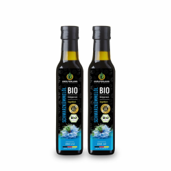 Kräuterland Bio Schwarzkümmelöl 2x250ml (500ml), ungefiltert, schonend kaltgepresst - reich an THYMOQUINON - Frischegarantie: täglich mühlenfrisch direkt von unserer hessischen Ölmühle 250.00 ml (2er Pack) Angebot bei HelloDeals