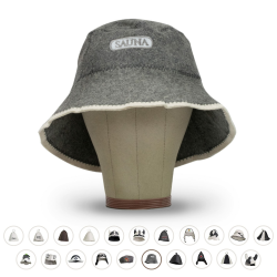 LoWell® Saunahut - Filzhut für Damen und Herren inkl. Sauna-Ratgeber - Ideales Sauna Zubehör für ein einzigartiges Wellness Erlebnis - Aufschrift Sauna - Saunamütze Saunakappe Angebot bei HelloDeals