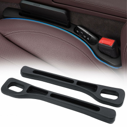 Autositz Lückenfüller Universal Car Seat Gap Filler Autositz Spaltfüller 2 Stück Schwarz für Kleinigkeiten Handys Angebot bei HelloDeals