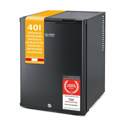 TZS First Austria Minikühlschrank abschließbar | Getränkekühlschrank lautlos | Wechselbarer Türanschlag | LED-Beleuchtung | ohne Gefrierfach | 40L 40 Liter | Matt Angebot bei HelloDeals