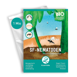 Plantura SF-Nematoden gegen Trauermücken, zum Gießen, hochwirksam & biologisch, Nützlinge aus Deutschland, 1 Mio für 1 m²/ ca. 10 Pflanzen SF-Nematoden 1 Mio. Angebot bei HelloDeals