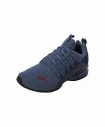 PUMA Herren Axelion Refresh Laufschuhe 44.5 EU Navy Inky Blue Dark Jasper Red Angebot bei HelloDeals