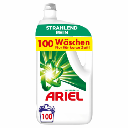 Ariel Flüssigwaschmittel Waschmittel, 100 Waschladungen Universal, Kraftvolle Fleckenentfernung Schon Ab Der 1 Wäsche 5 l (1er Pack) Alt Angebot bei HelloDeals