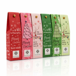 Leo & Lilo Handcreme Geschenkset Kleiner Weihnachtsgruß - 6 einzeln verpackte Naturkosmetik zertifizierte Handcremes - Intensive Pflege für trockene Hände - 6 x 20 ml Angebot bei HelloDeals