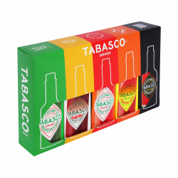 TABASCO Hot Sauce Set - Scharfe Soßen Geschenkset mit 5 verschiedenen Geschmacksrichtungen - Chili Sauce 100% natürliche Zutaten - Schärfe-Anfänger bis Schärfe-Liebhaber kommen auf ihren Geschmack! Angebot bei HelloDeals