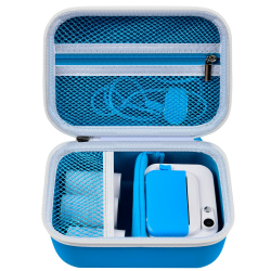 Kinderkamera Tasche für Uleway/für GREENKINDER/für GlobalCrown/für Gofunly/für Ushining Mini Digital Kamera, Sofortbildkameras Schutzhülle Tragetasche Halter für Druckpapier (nur Hülle) blau Angebot bei HelloDeals