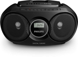 Philips Audio AZ215B/12 CD-Soundmachine (Digital UKW, Audioeingang, 3 Watt, leicht bedienbar) schwarz Black Angebot bei HelloDeals