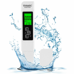Wasserqualitätstest Meter, Aideepen 3 in 1 LCD Digital Wasserqualität Tester mit Hintergrundbeleuchtung, TDS/EC Wasser Tester für Trinkwasser, Pool, Aquarium, Schwimmbad, Teich Angebot bei HelloDeals