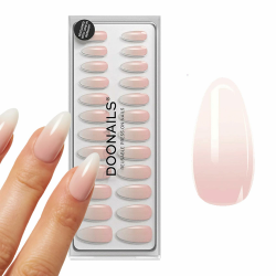 DOONAILS Soft Gel Press On Nails 30er Set Babyboomer Almond Form Ombre Nägel zum Aufkleben Full Cover in Salonqualität Fake nails soft gel Medium Natürliches & angenehmes Tragegefühl Medium-Almond Babyboomer Angebot bei HelloDeals