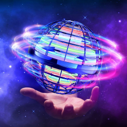TOMZON Hoverball Fliegender Ball mit RGB LED Lichter, Flying Orb Ball Magic Spinner Flugball Mini Drohne für Kinder Spielzeug Geschenke für Kinder Jungen Mädchen Indoor Outdoor, Blau A32 Blau Angebot bei HelloDeals