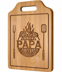 Giftasy Geschenk Papa Weihnachten - Graviertes Bambus Schneidebrett, Geschenke für Papa, Papa Geschenk Geburtstag, Geburtstagsgeschenk für Papa, Bester Papa Geschenke Angebot bei HelloDeals