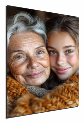 DARO Design - 40x60 cm Mein Foto auf Leinwand Hochdichte Faserplatte HDF 6mm, Schwarze Kanten, Fester Wandhaken - Als Hochzeitsgeschenk, für Baby Bilder und Familien Fotos und andere besondere Momente 60L x 40B cm Angebot bei HelloDeals