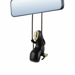 Auto Rückspiegel Anhänger, ZoneYan Chihiros Reise Ins Zauberland Hängendes Ornament Auto, Kaonashi Ohngesicht Auto Anhänger für Spiegel, Auto Zubehör zum Aufhängen für Männer und Frauen Angebot bei HelloDeals