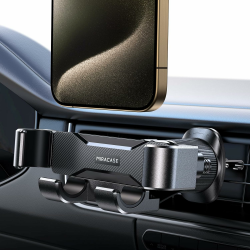 Miracase Handyhalterung Auto Lüftung[2024 Hochstabile Doppel-Stahlhaken] Schwerkraft kfz handyhalterung für iPhone Samsung Galaxy Alle Smartphones Angebot bei HelloDeals