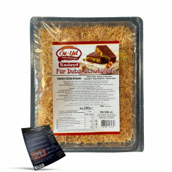 Kadayif Teigfäden Geröstet, Geröstetes Engelshaar Teigfäden für Dubai Schokolade, Türkische Engelshaar Kadayif Teigfäden, Kunafeh Künefe inkl. Rezept zum selbst machen (1 x 200g) Angebot bei HelloDeals