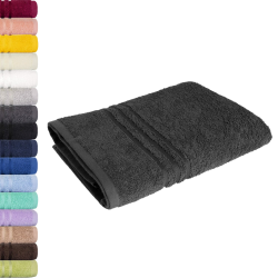 Lavea Saunatuch 80x200cm, Frottierserie Elena, Anthrazit 80 x 200 cm Anthrazit Angebot bei HelloDeals