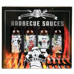Thoughtfully - Original Stormtrooper BBQ Saucen Set - Geschenk-Set Mit 4 Grill-Saucen à 45 g - Geschenk für Männer und Frauen Angebot bei HelloDeals