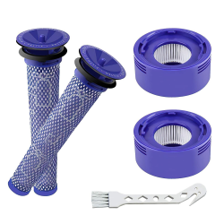 V8 Filter für Dyson, Ersatzfilter Zubehör für V8 Absolute Animal, V7 Absolute Motorhead Animal Staubsauger, 2 HEPA-Nachfilter, 2 Vorfilter, 1 Bürste, Ersatzteile Zubehor # 965661-01 & 96747801 Angebot bei HelloDeals