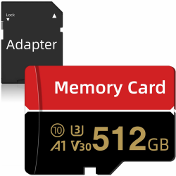 Speicherkarte 512GB, Skalak Hochgeschwindigkeits-Mini-Speicherkarte mit Adapter, Dedizierte TF-Karte für das Fahren von Rekorder/Kameraüberwachung, Memory Karte für Smartphone/Tablet Angebot bei HelloDeals