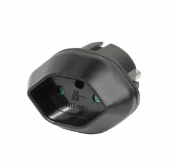 Vivanco TA CH/D Reisestecker Schweiz Buchse (Schuko Stecker schwarz) CH Buchse Angebot bei HelloDeals