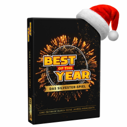 BEST OF THE YEAR DAS SILVESTER-SPIEL - Jahres-Highlights Wieder erleben - Geschenkidee, Partyspiele, Wichtelgeschenk, Spiele für Erwachsene & Kinder, 1-10 Spieler ab 6 Jahre Angebot bei HelloDeals