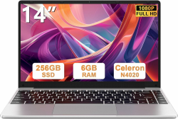 bvate Laptop 14 Zoll Win11 256GB SSD Unterstützung 1TB Notebook Celeron N4020(bis2.8GHz) 1080p WiFi BT4.2 Deutscher Tastaturschutz und kabellose Maus-Silber Angebot bei HelloDeals