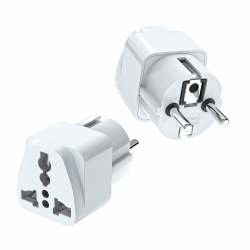VIEVRE 2 Stück Reiseadapter, Universal Adapter, Adapter China Deutschlandstecker, Universal EU Adapter, Stecker Adapter, Adapter Steckdose für USA UK Thailand Schweiz China Italien etc 2 Weiß Angebot bei HelloDeals