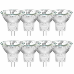 8 Stück MR11 GU4 Halogenlampen Reflektor Leuchtmittel 20W 12V, Warmweiß 2700K, Dimmbar Halogen Spot Strahler, 250LM, 30°Abstrahlwinkel, 35mm*35mm Mr11 Gu4 12v 20w Angebot bei HelloDeals
