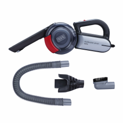 BLACK+DECKER Handsauger Autosauger für 12V Autosteckdose Dustbuster Pivot PV1200AV mit Bürstenaufsatz, Fugendüse, flexiblem Saugschlauch, Aufbewahrungsnetz, 5m Kabellänge 1 Schwarz,rot Angebot bei HelloDeals