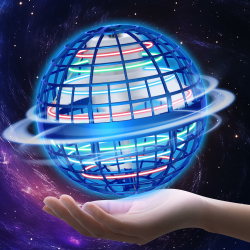 Amplelife Fliegender Ball Pro - 2024 Flying Hover Ball Toys FüR Kinder Jungen Mädchen, Mini Drone Schwebender Boomerang Orb Spielzeug, Halloween Weihnachten Geburtstag Coole Geschenkidee (Blau) Angebot bei HelloDeals