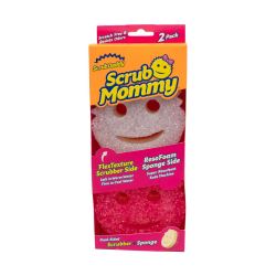 Scrub Daddy Scrub Mommy Putzschwamm, Topfreiniger Küchenschwämme, Putzmittel mit Texturveränderung, kratzfreier Spülschwamm, geruchsresistenter Smiley Schwamm, Geschirrschwamm - 2er Pack Rosa/Violet Assortiert 2er Pack Angebot bei HelloDeals