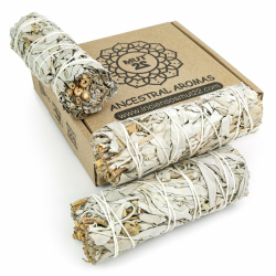 MUT22 3 Weißer Salbei Premium Kalifornischer, 100% natürlich und reinigend, ideal für spirituelle und energetische Rituale (3 Weißer Salbei) Angebot bei HelloDeals