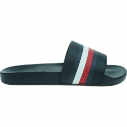 Tommy Hilfiger Herren Badeschuhe Pool Slide mit Tommy-Branding 45 EU Schwarz Angebot bei HelloDeals