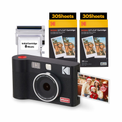 KODAK Mini Shot 2 ERA 4PASS 2-in-1 Sofortbildkamera und Fotodrucker (5,3x8,6cm) Fotodrucker + 8 Blatt im Lieferumfang enthalten + 60-Blatt-Patrone, Schwarz Schwarz Mini Shot 2 Sofortbildkamera + 68 Blatts Angebot bei HelloDeals