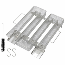 Lyeiaa Kaltrauchgenerator, Kaltrauch Kaltraucherzeuger aus Edelstahl zum Kalträuchern, Cold Smoke Generator, Food Smoker, Meat Smoker für Kugelgrill, BBQ, Smoker, Räucherofen (22,5 x 17,5 X 4,5cm) Type 1 Angebot bei HelloDeals