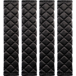 MIKAFEN Auto Gurtpolster, 4 Stück Polsterung für Sitzgurt im Auto für Sitzgurt im Auto für Kinder und Erwachsene - Schwarz… Schwarz-4Stück Angebot bei HelloDeals